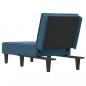 Preview: Chaiselongue Blau Samt