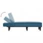 Preview: Chaiselongue Blau Samt