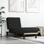 Preview: ARDEBO.de - Chaiselongue Schwarz Stoff