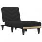 Preview: Chaiselongue Schwarz Stoff