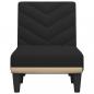 Preview: Chaiselongue Schwarz Stoff