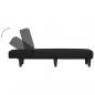 Preview: Chaiselongue Schwarz Stoff