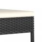 Preview: Garten-Essstühle 2 Stk. Poly Rattan Schwarz