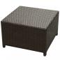 Preview: 8-tlg. Garten-Lounge-Set mit Kissen Poly Rattan Braun