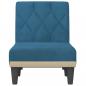 Preview: Chaiselongue Blau Samt