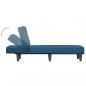 Preview: Chaiselongue Blau Samt