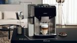 Preview: Siemens TQ517D03 EQ500 Kaffeevollautomat, 1500 W, integral, 1,9 L Wassertank, Tassenwärmung, TFT-Display, Edelstahl/ Klavierlack schwarz