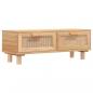 Preview: Couchtisch Braun 80x40x30 cm Holzwerkstoff & Massivholz Kiefer