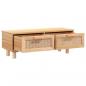 Preview: Couchtisch Braun 80x40x30 cm Holzwerkstoff & Massivholz Kiefer