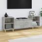 Preview: ARDEBO.de - TV-Schrank Betongrau 160x35x55 cm Holzwerkstoff