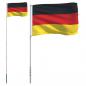 Preview: Flagge Deutschlands mit Mast 5,55 m Aluminium