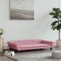 Preview: ARDEBO.de - Hundebett Rosa 100x50x21 cm Samt