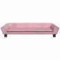 Preview: Hundebett Rosa 100x50x21 cm Samt