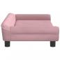 Preview: Hundebett Rosa 100x50x21 cm Samt