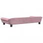 Preview: Hundebett Rosa 100x50x21 cm Samt