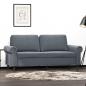 Preview: ARDEBO.de - 2-Sitzer-Sofa Dunkelgrau 140 cm Samt