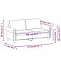 Preview: 2-Sitzer-Sofa Dunkelgrau 140 cm Samt