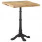 Preview: ARDEBO.de - Bistrotisch 60x60x77 cm Raues Mangoholz 