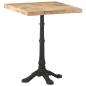 Preview: Bistrotisch 60x60x77 cm Raues Mangoholz 