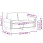 Preview: 2-Sitzer-Sofa Hellgrau 120 cm Samt