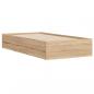 Preview: Bettgestell mit Schubladen Sonoma-Eiche 90x190 cm Holzwerkstoff