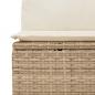 Preview: Gartensofa mit Kissen 3-Sitzer Beige Poly Rattan