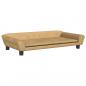 Preview: Hundebett Braun 100x50x21 cm Samt