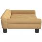 Preview: Hundebett Braun 100x50x21 cm Samt