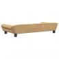 Preview: Hundebett Braun 100x50x21 cm Samt