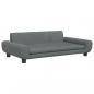 Preview: Hundebett Dunkelgrau 100x54x33 cm Samt