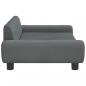 Preview: Hundebett Dunkelgrau 100x54x33 cm Samt