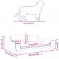 Preview: Hundebett Dunkelgrau 100x54x33 cm Samt