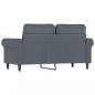 Preview: 2-Sitzer-Sofa Dunkelgrau 120 cm Samt