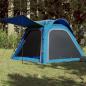 Preview: ARDEBO.de - Campingzelt 4 Personen Blau Quick Release Wasserfest