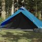 Preview: ARDEBO.de - Tipi-Campingzelt 1 Person Blau Wasserdicht