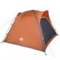 Preview: Campingzelt 4 Personen Grau und Orange Quick Release Wasserfest