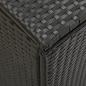 Preview: Gartenbox Poly Rattan 200x50x60 cm Schwarz