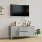 Preview: ARDEBO.de - TV-Schrank Betongrau 102x44,5x50 cm Holzwerkstoff