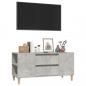 Preview: TV-Schrank Betongrau 102x44,5x50 cm Holzwerkstoff