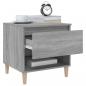 Preview: Nachttische 2 Stk. Grau Sonoma 50x46x50 cm Holzwerkstoff