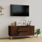 Preview: ARDEBO.de - TV-Schrank Braun Eichen-Optik 102x44,5x50 cm Holzwerkstoff