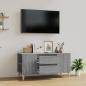 Preview: ARDEBO.de - TV-Schrank Grau Sonoma 102x44,5x50 cm Holzwerkstoff