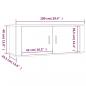 Preview: TV-Wandschrank Betongrau 100x34,5x40 cm