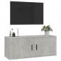 Preview: TV-Wandschrank Betongrau 100x34,5x40 cm