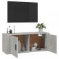 Preview: TV-Wandschrank Betongrau 100x34,5x40 cm