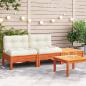 Preview: ARDEBO.de - Gartensofa mit Kissen und Hocker 2-Sitzer