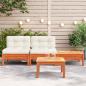 Preview: Gartensofa mit Kissen und Hocker 2-Sitzer