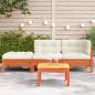 Preview: Gartensofa mit Kissen und Hocker 2-Sitzer