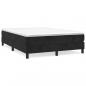 Preview: Boxspringbett mit Matratze Schwarz 140x190 cm Samt