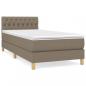 Preview: Boxspringbett mit Matratze Taupe 90x190 cm Stoff